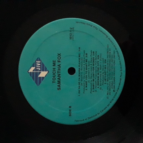 Samantha Fox. Touch Me. 1986 - Picture 4 of 4